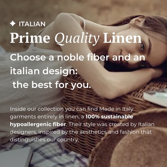 Terzo Millennio 100% linen long sleeved, tunic style top w  decorative buttons - Picture 8 of 9